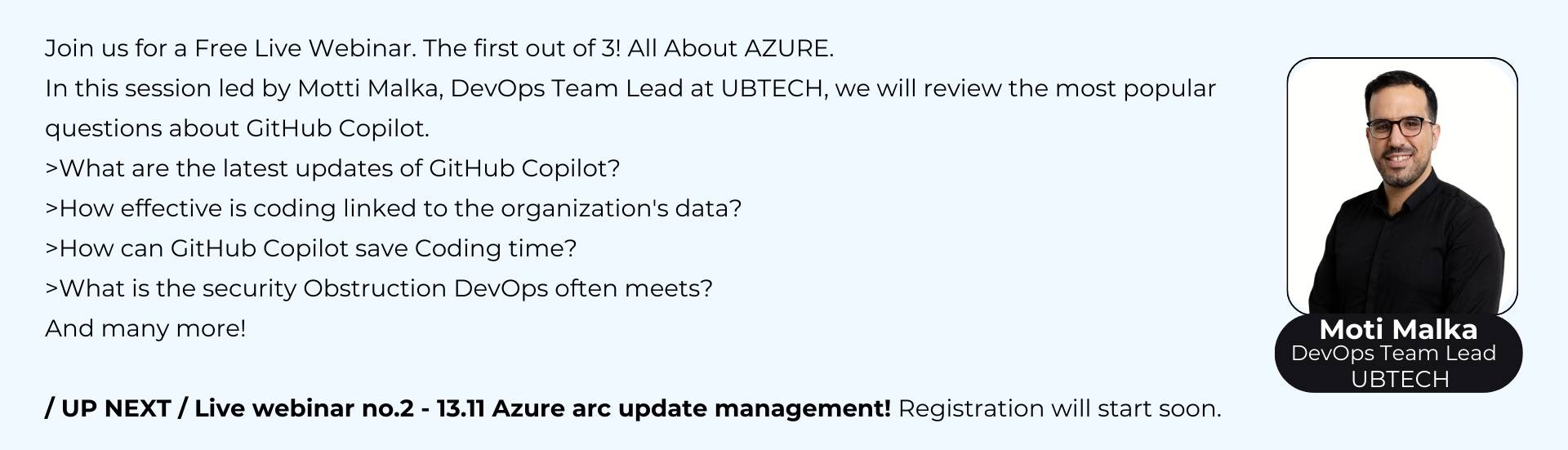 Webinar GitHub Copilot - UBTECH